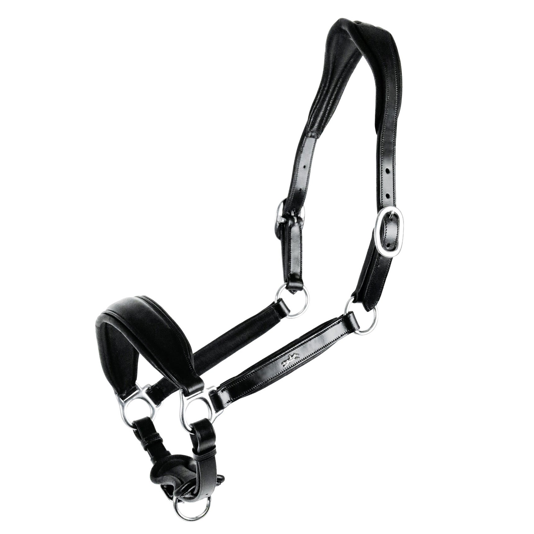 Schockemohle Fremont Anatomical Halter, Black/Silver