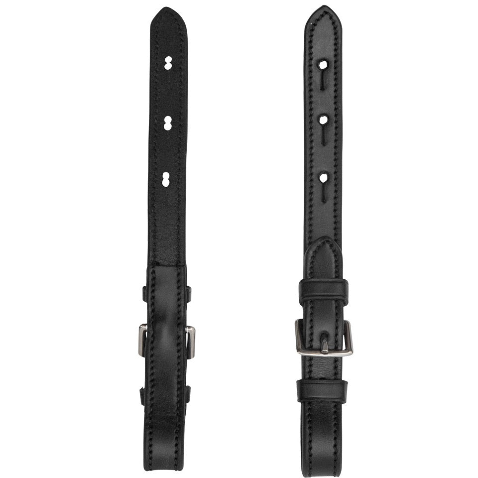 Schockemohle Equitus Cheek Pieces, Black/Silver