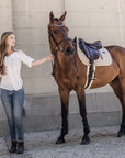 Kentucky Horsewear Saddle Pad Pied-de-Poule Jumping, Beige