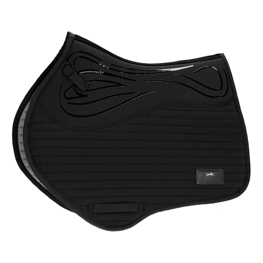 Schockemohle Air Sporty Style Jump Saddle Pad, Cool Black