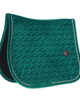 Kentucky Horsewear Saddle Pad Velvet Jumping Dark Green Edition