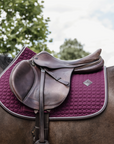 Kentucky Horsewear Jumping Saddle Pad Classic Leather, Bordeaux