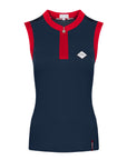 Fair Play Sleeveless Competition Top JUDY, Navy-Red