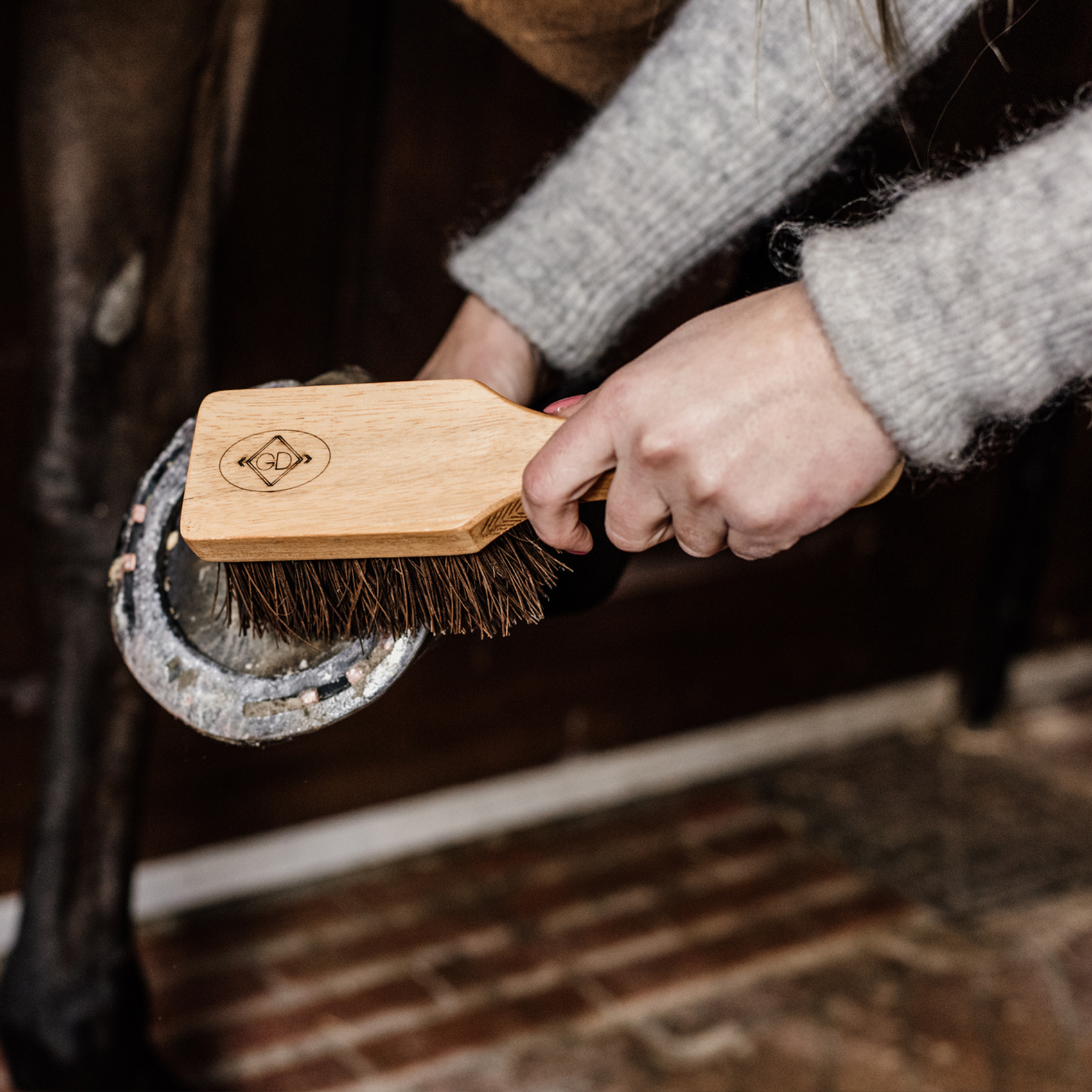 Kentucky Horsewear Hoof Brush, Brown