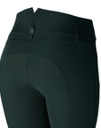 B Vertigo Womens Tiffany Silicone High Rise, Knee Patch Breeches, Scarab Green