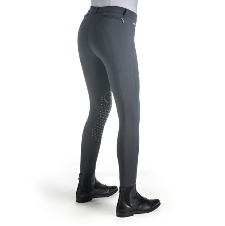 EGO7 Jumping EJ Normal Waist Knee Grip Breeches, Green Grey