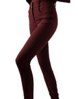 Montar Megan Yati High Rise Breeches V2 - Plum, Full Grip