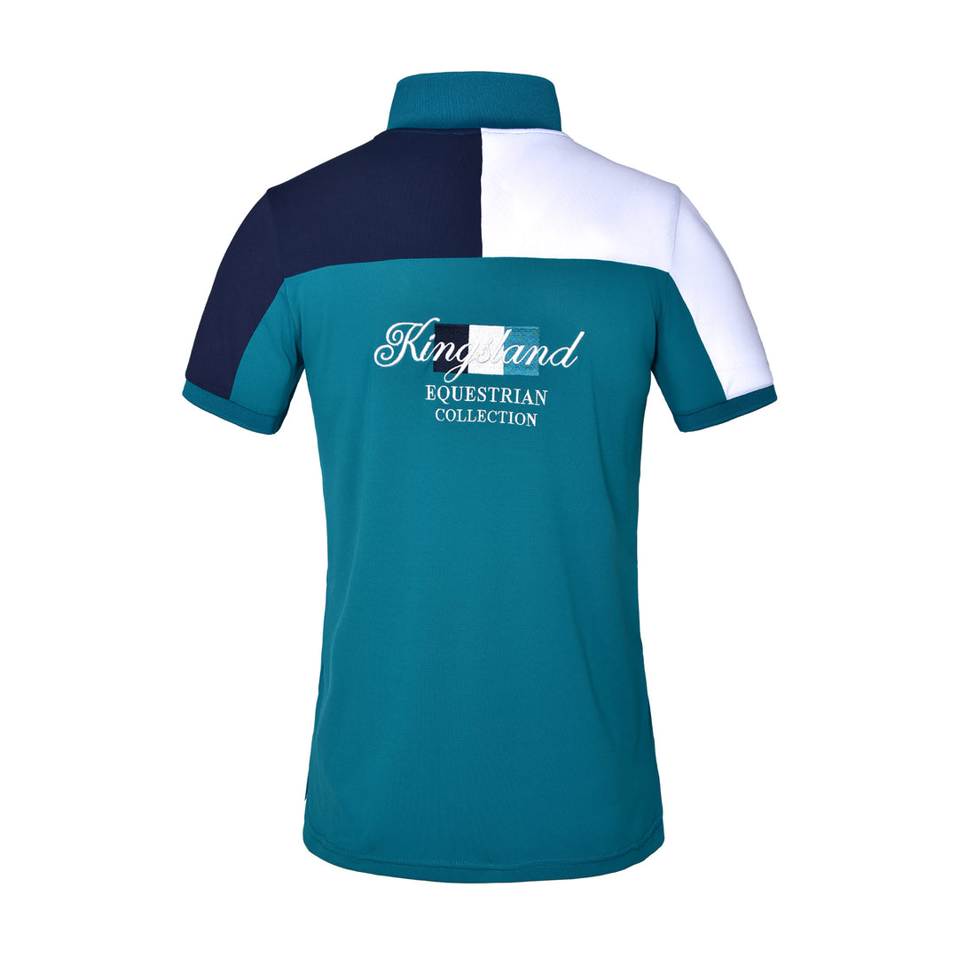 Kingsland Janko Men Technical Pique Polo Shirt, Blue Deep Lagoon