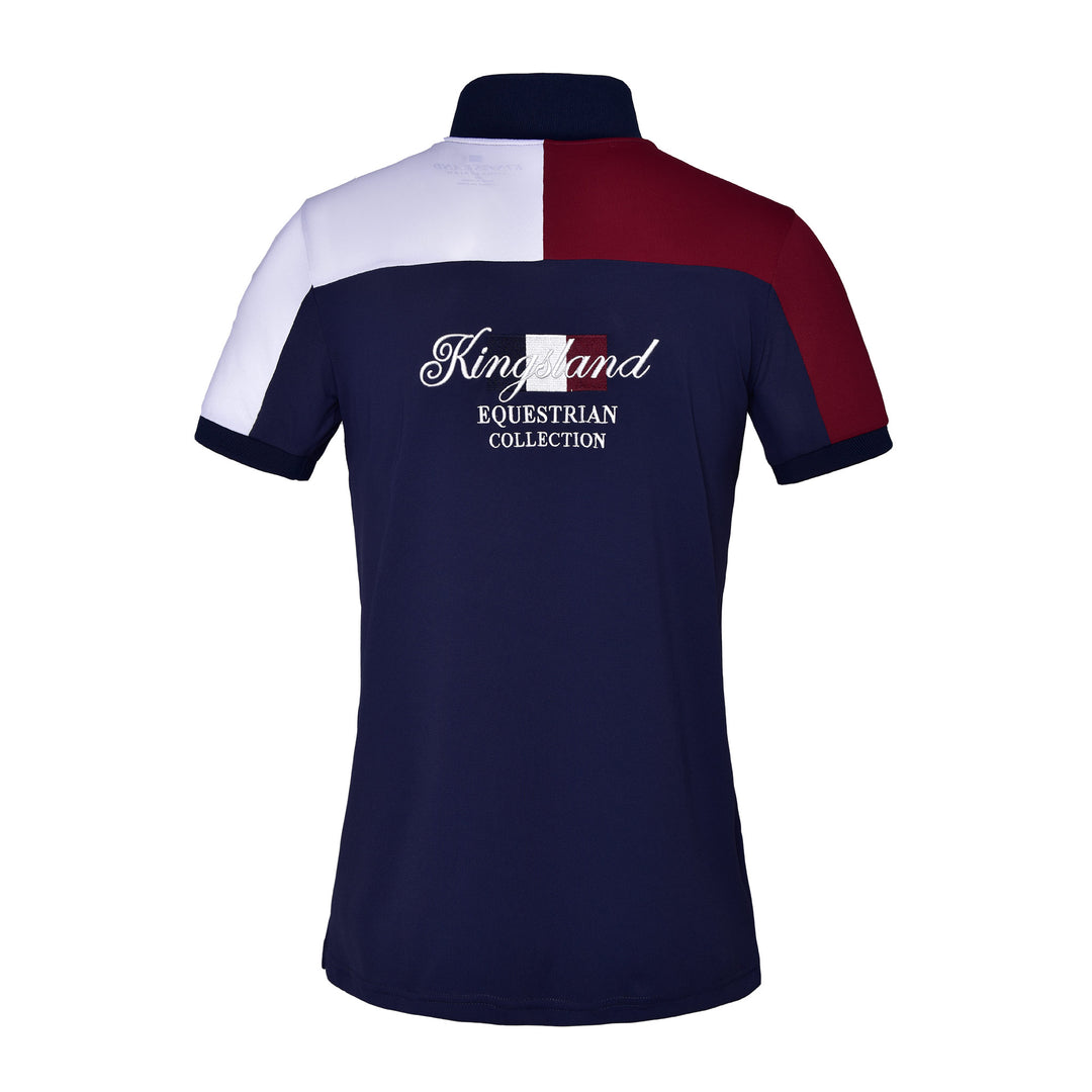 Kingsland Janko Men Technical Pique Polo Shirt, Navy Blazer