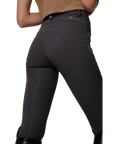 Montar Femke Yati Normal Waist, Mid Rise Crystal Lians Full Grip Breeches, Grey