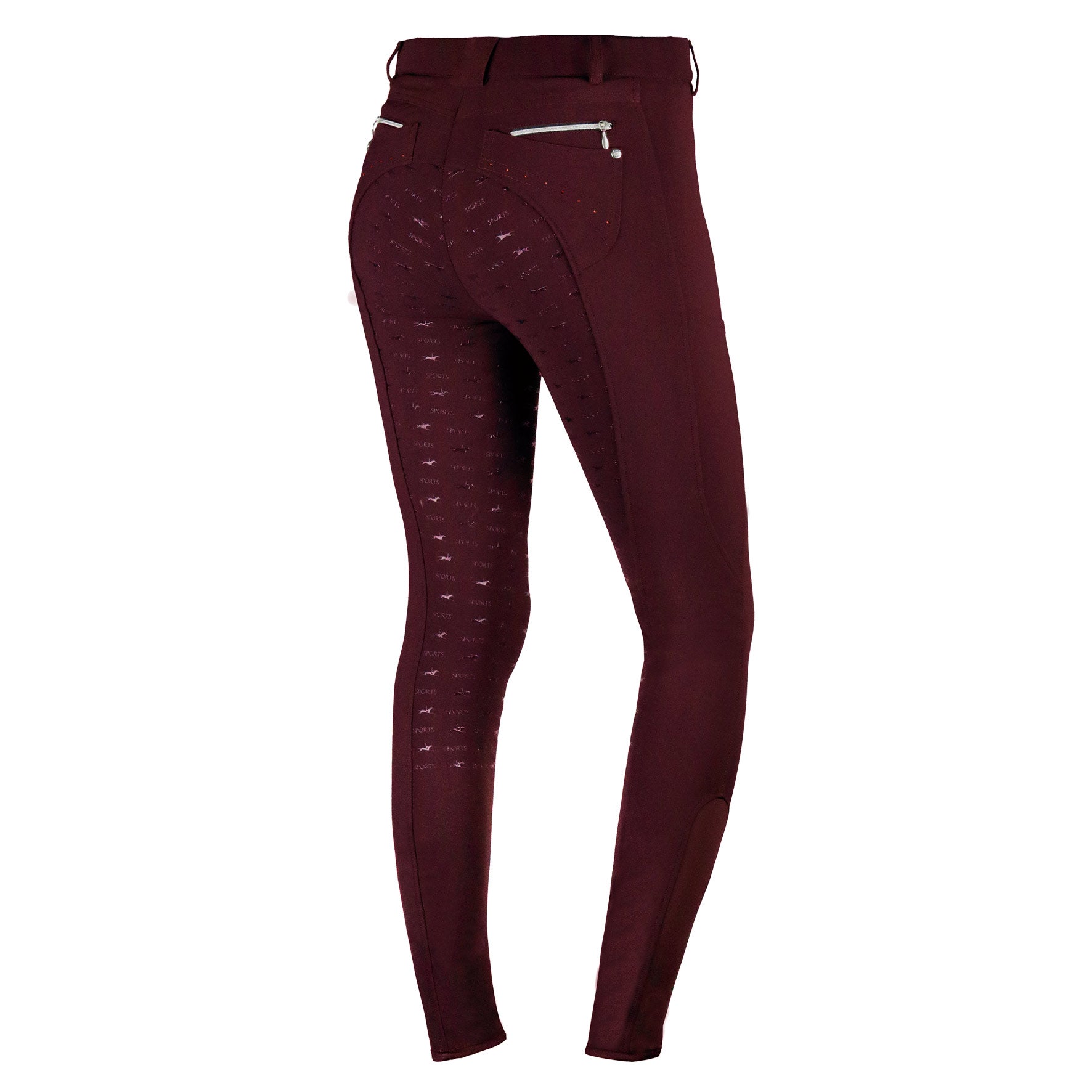 Schockemohle Victory Full Seat, Mid Rise Ladies' Breeches, Cassis