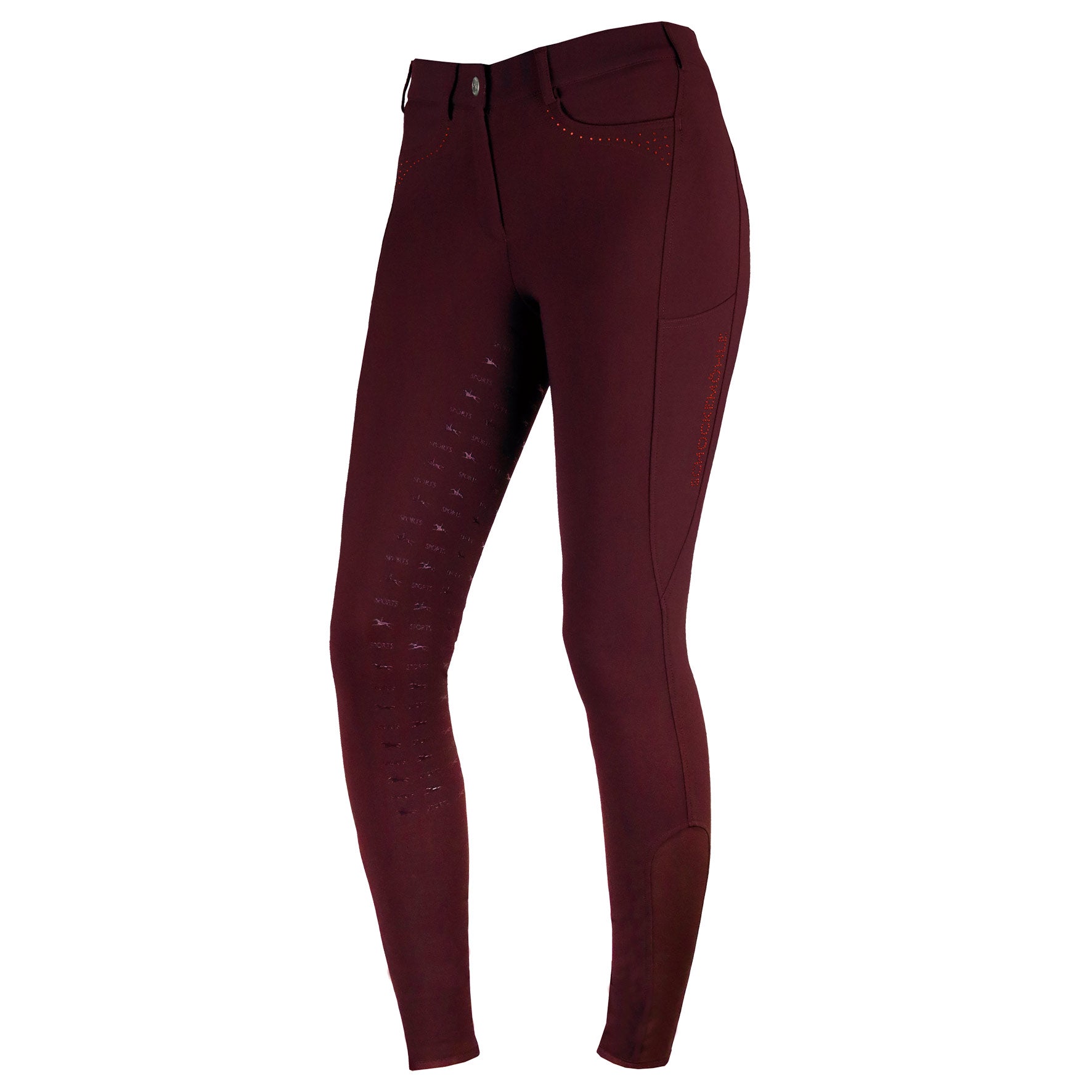 Schockemohle Victory Full Seat, Mid Rise Ladies' Breeches, Cassis