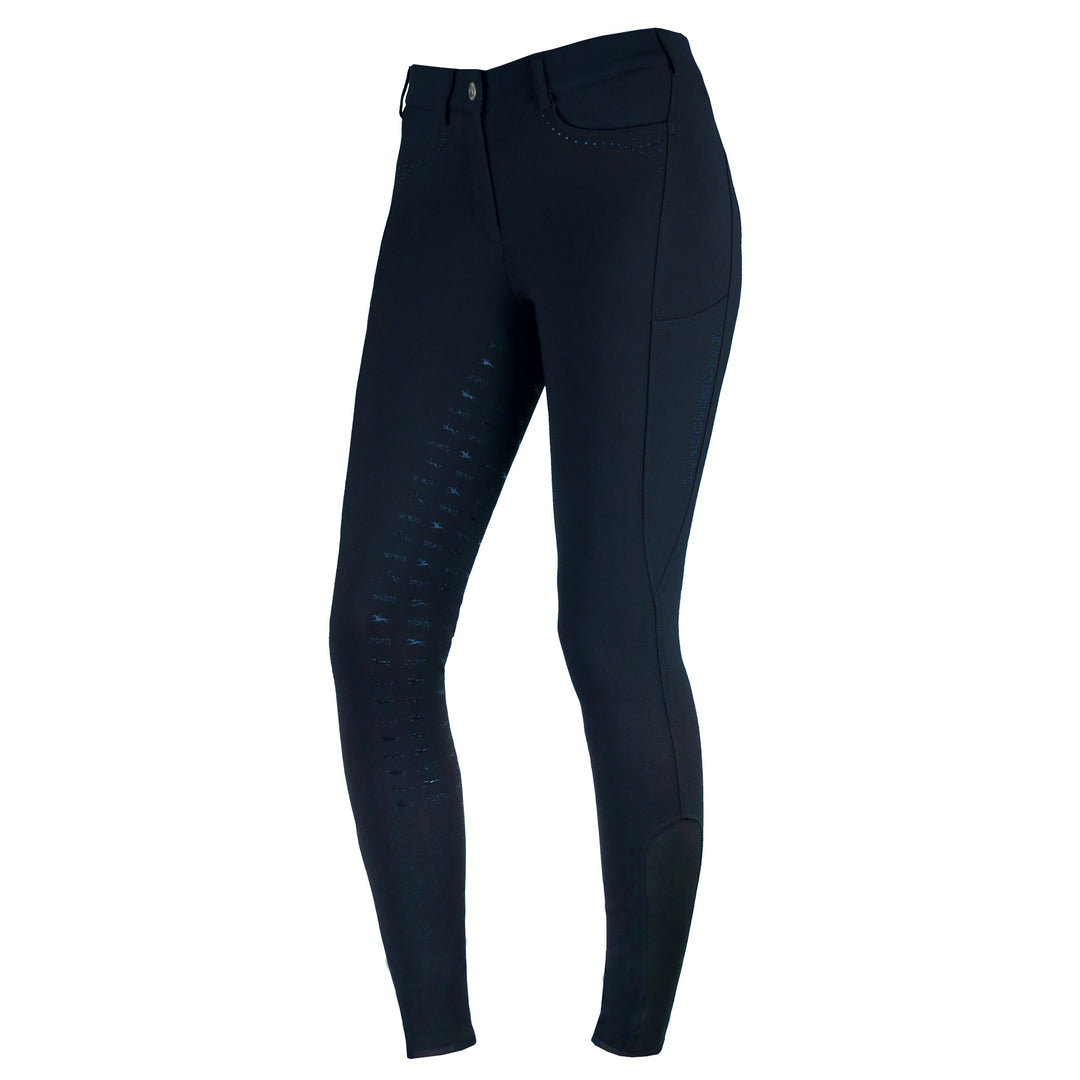 Schockemohle Victory Full Seat, Mid Rise Ladies' Breeches, Midnight Blue