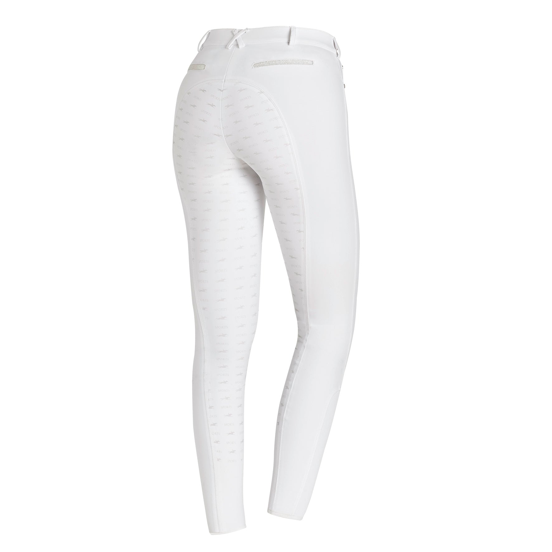 Schockemohle Chayenne Ladies Full Seat, Mid Rise Breeches, White