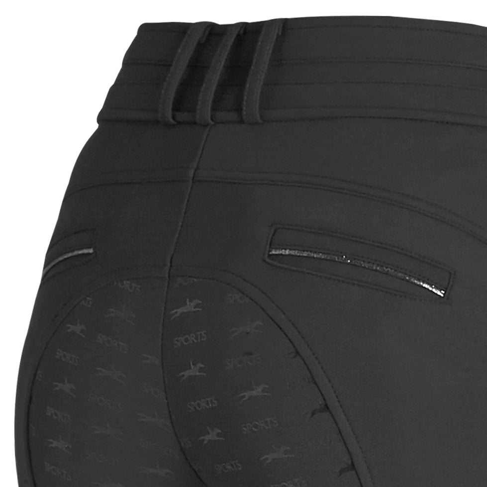 Schockemohle Winter Heather Mid Rise Breech, Full Seat, Graphite, US 20