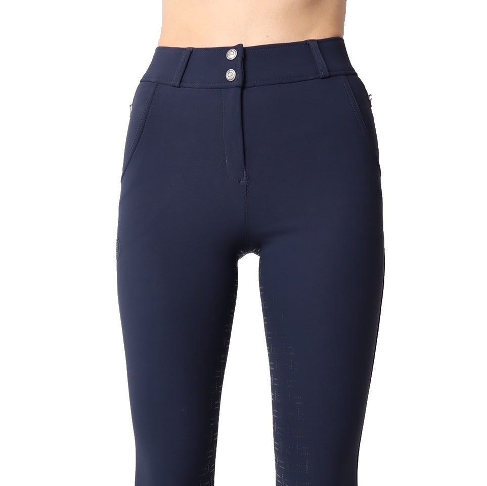 Montar Briella Yati High Rise Full Grip Breeches, Navy