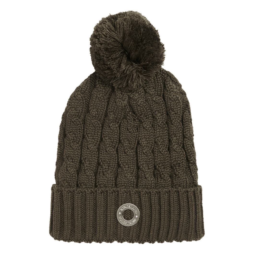 Kingsland Semira Ladies Cable Knitted Hat, Green Black Ink
