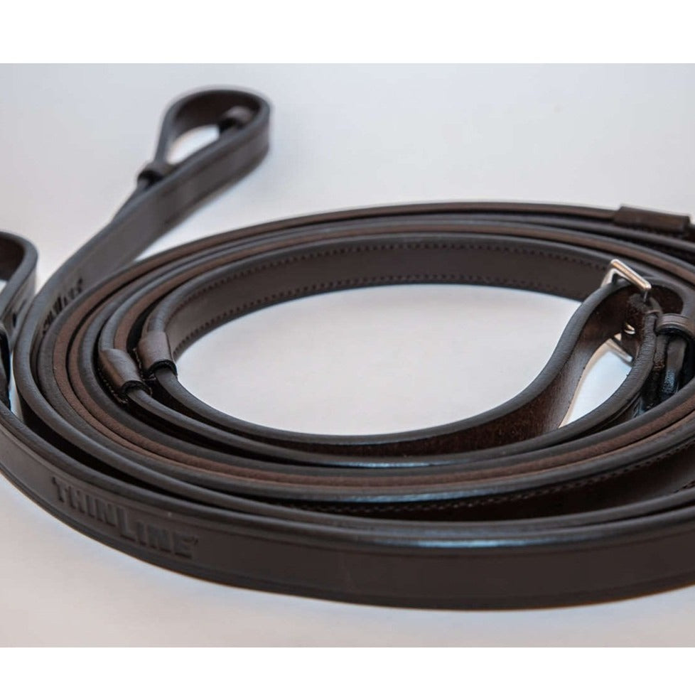 ThinLine Lined English Leather Reins