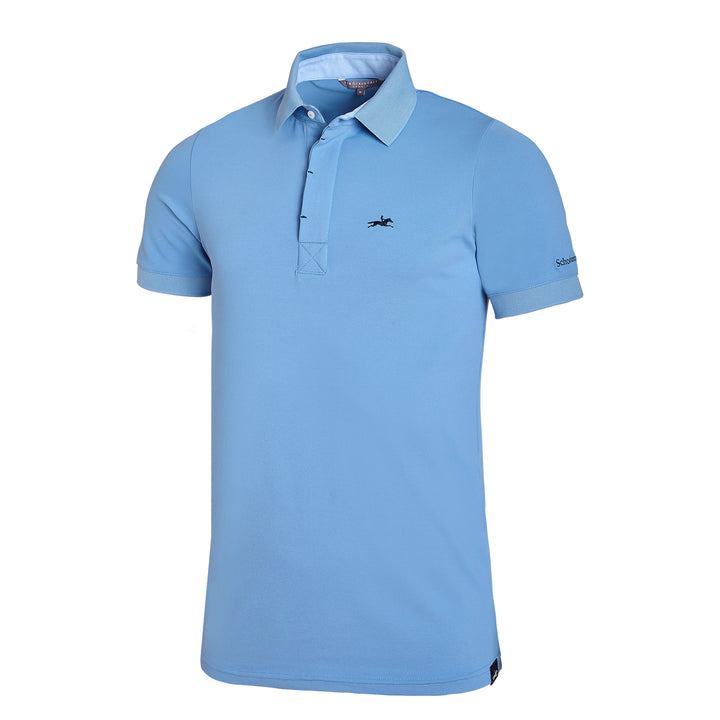 Schockemohle Marvin Style Gent's Polo Shirt, Cloud Blue