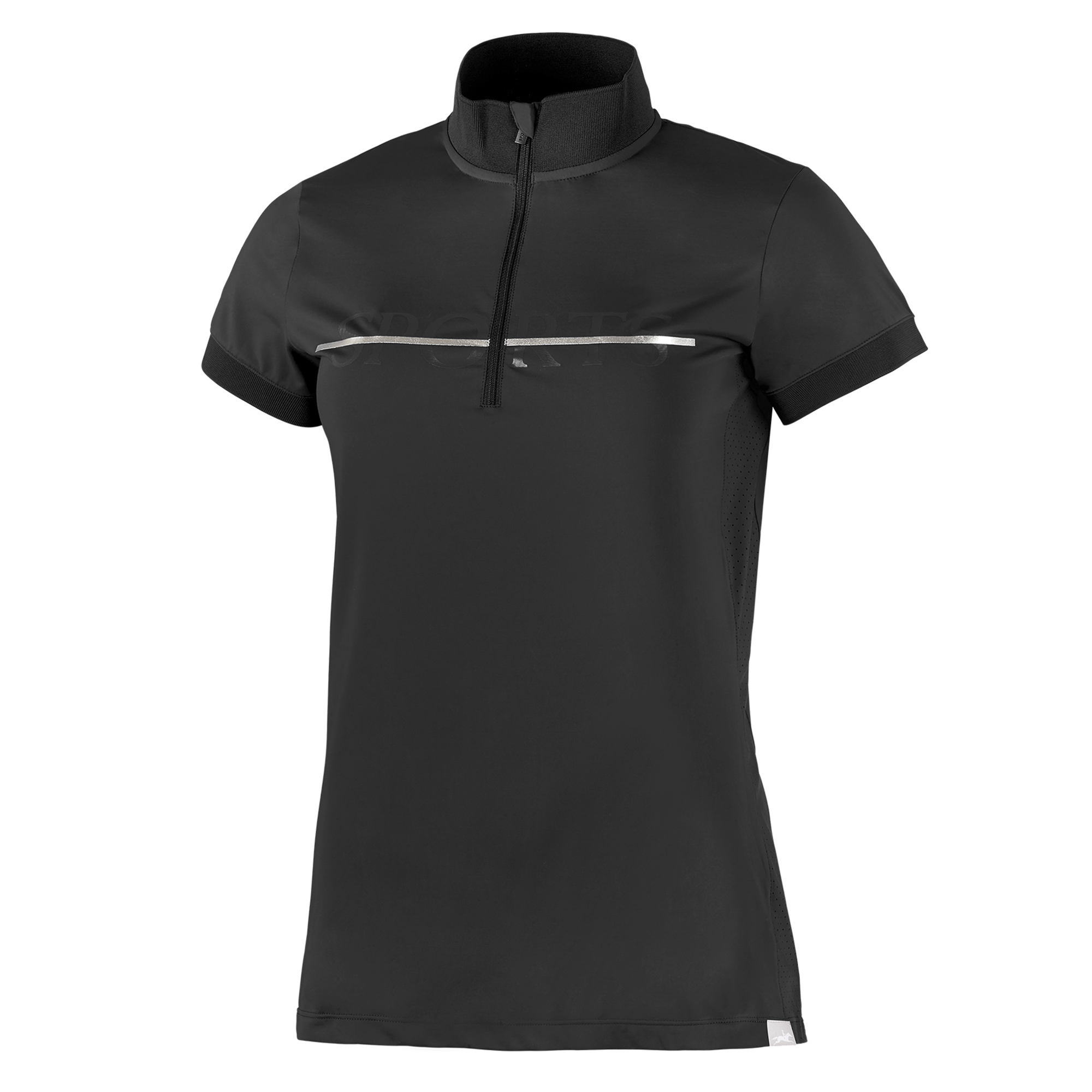 Schockemohle FORTUNA Ladies Short Sleeve Training Shirt, Cool Black