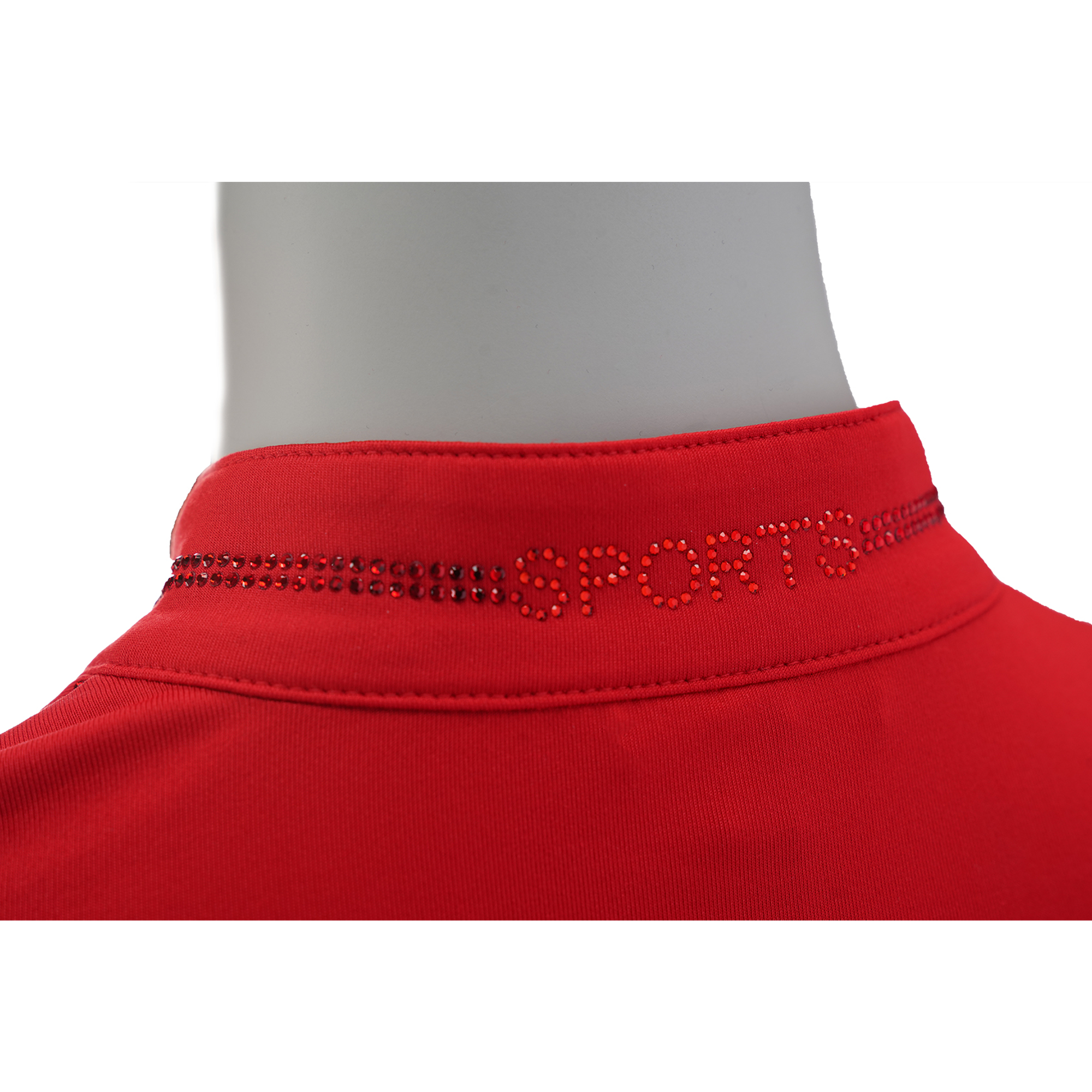 Schockemohle SUMMER PAGE Style Short Sleeve Ladies Training Shirt, True Red