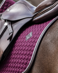 Kentucky Horsewear Jumping Saddle Pad Classic Leather, Bordeaux