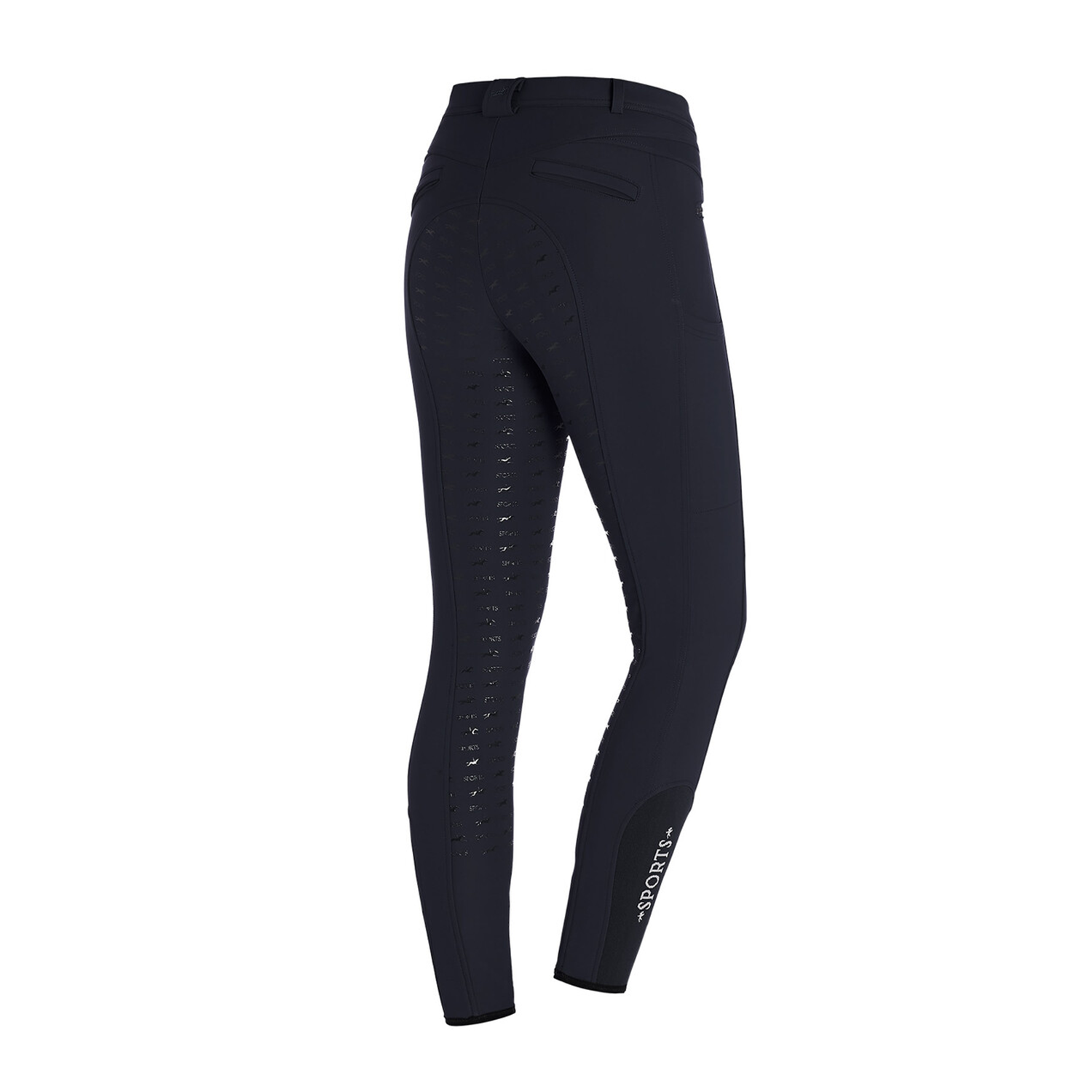 Schockemohle Julina Style Mid Rise, Full Seat Winter Breeches, Blue Nights