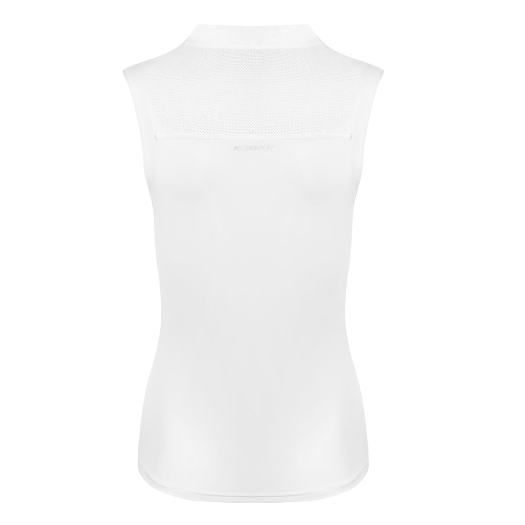 Fair Play Sleeveless Competition Top JUDY, White