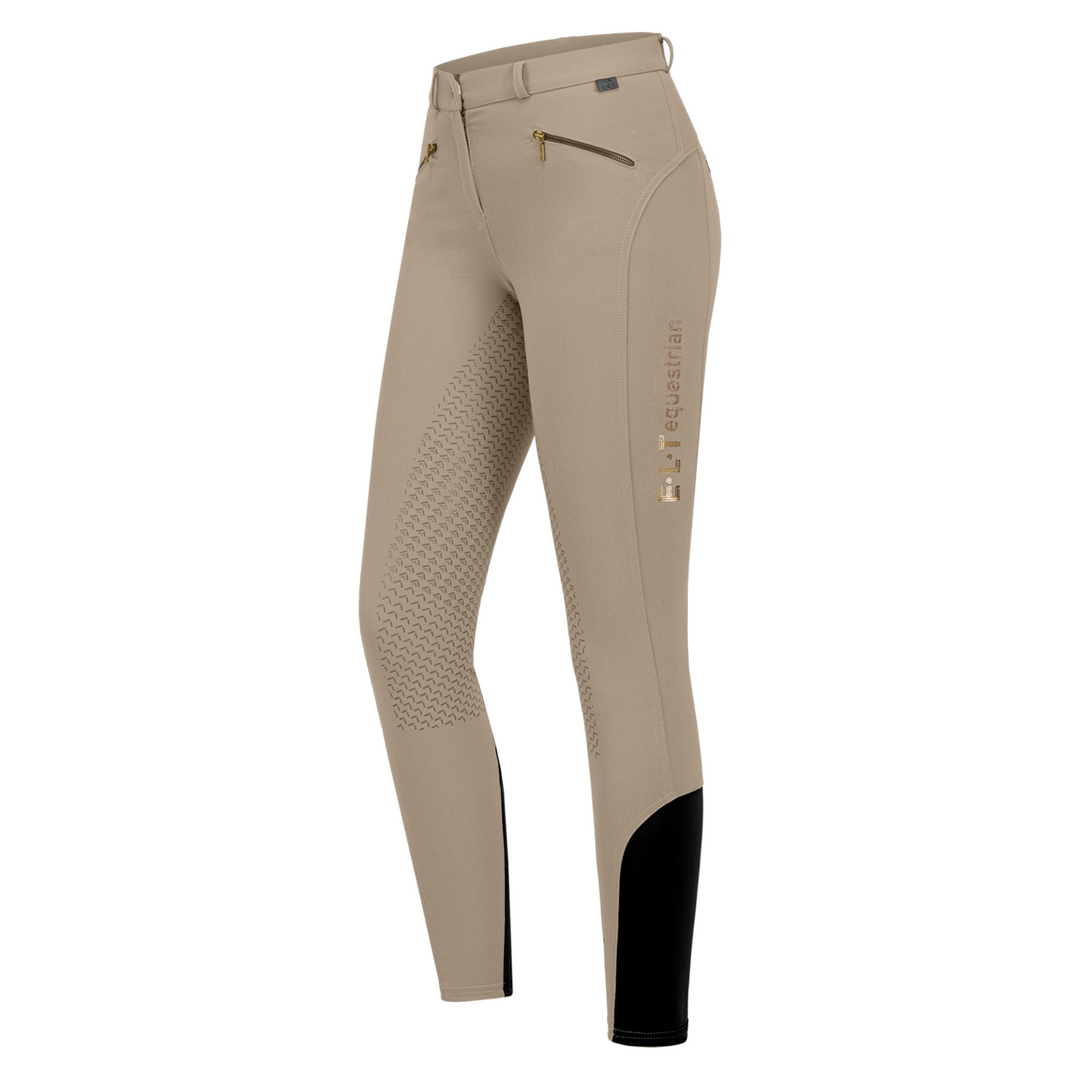 ELT Lucy Glam Mid Rise Full Seat Breeches, Toffee
