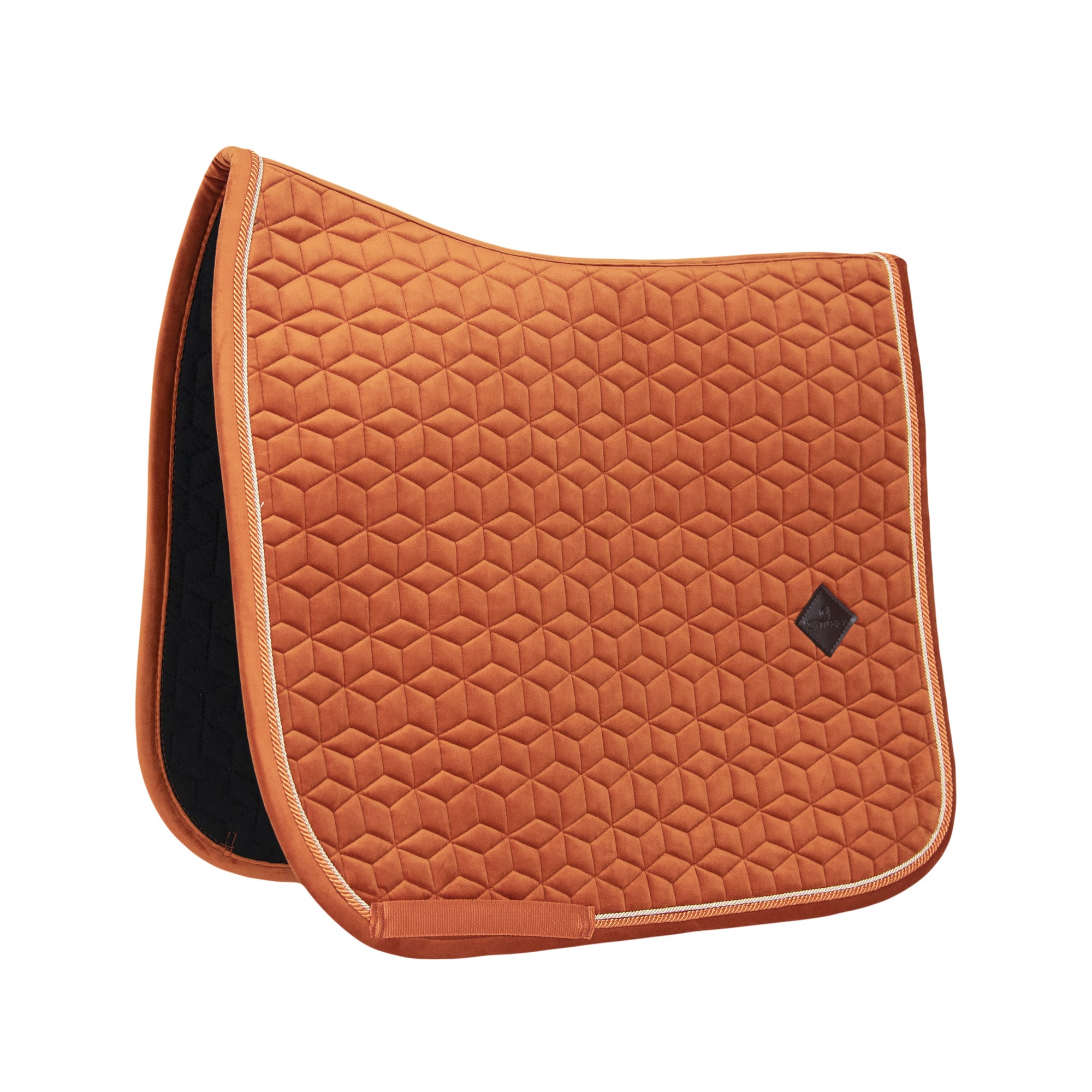 Kentucky Horsewear Saddle Pad Velvet Dressage Orange Edition