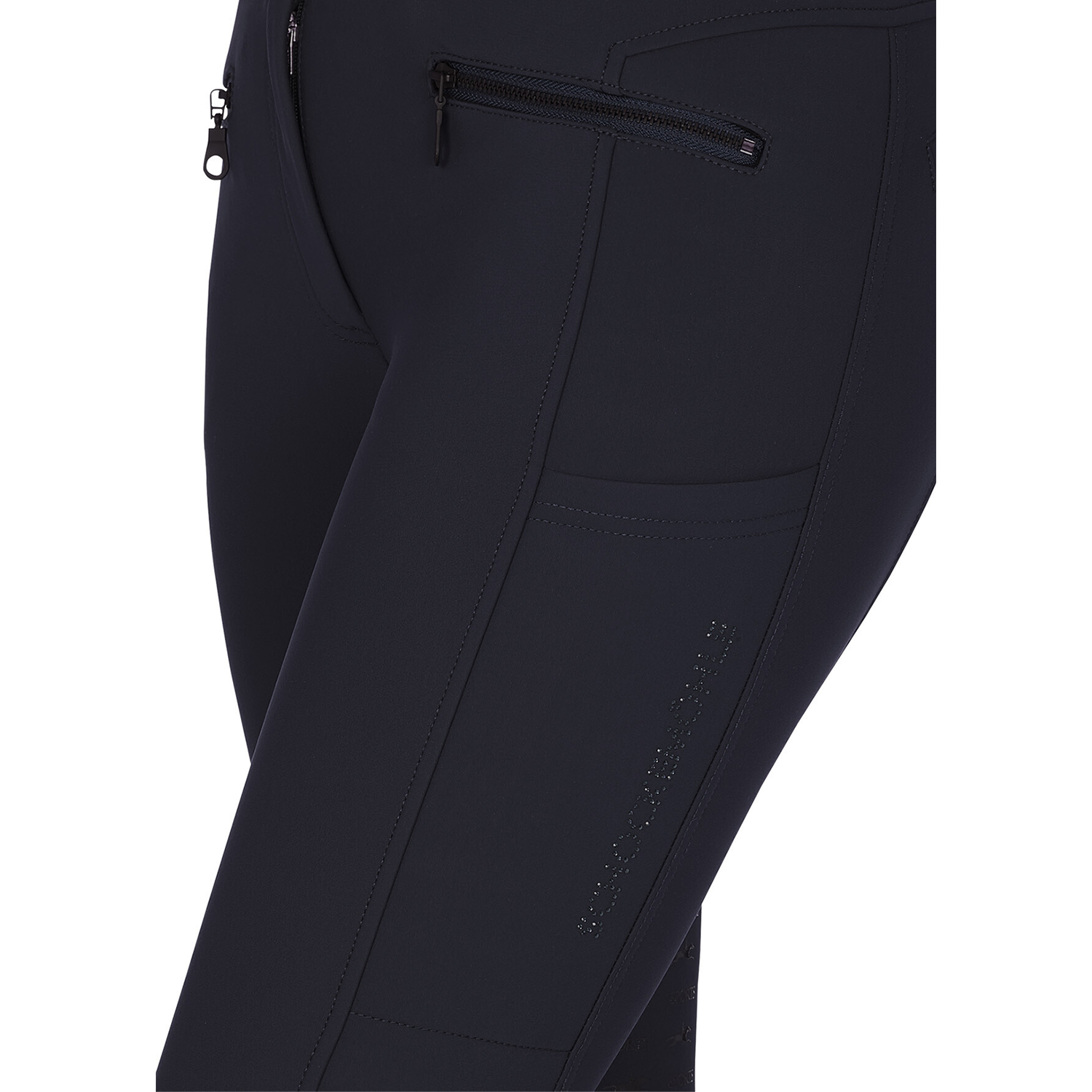 Schockemohle Julina Style Mid Rise, Full Seat Winter Breeches, Blue Nights