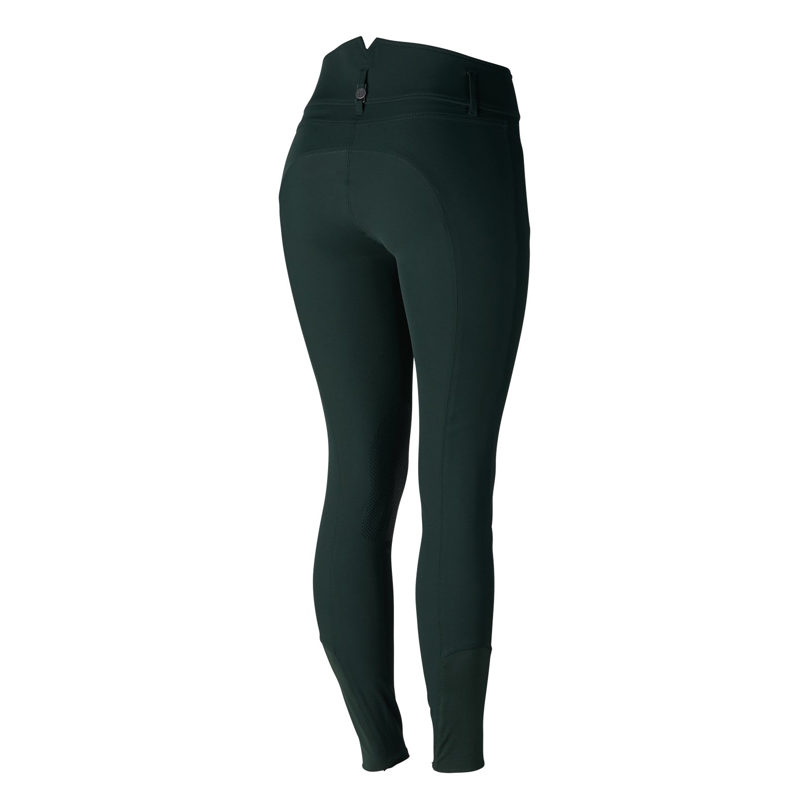 B Vertigo Womens Tiffany Silicone High Rise, Knee Patch Breeches, Scarab Green