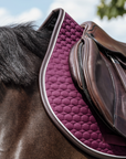 Kentucky Horsewear Jumping Saddle Pad Classic Leather, Bordeaux