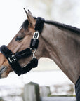 Kentucky Horsewear Sheepskin Shipping Halter, Black