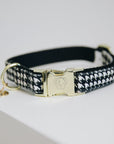 Kentucky Dog Collar Pied-de-Poule, Black