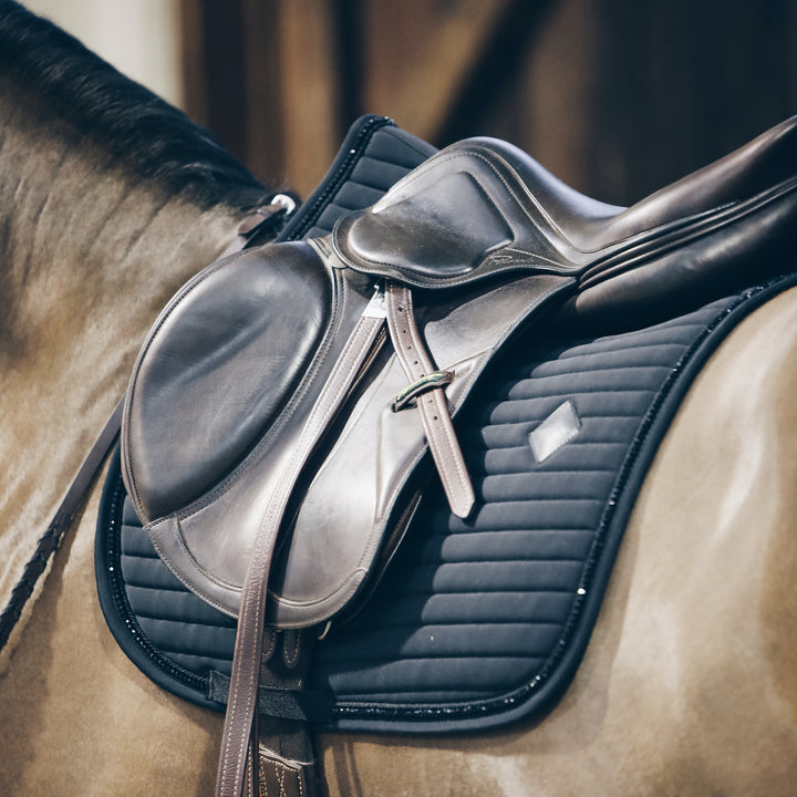 Kentucky Horsewear Saddle Pad Pearls Jumping Black Edition Full