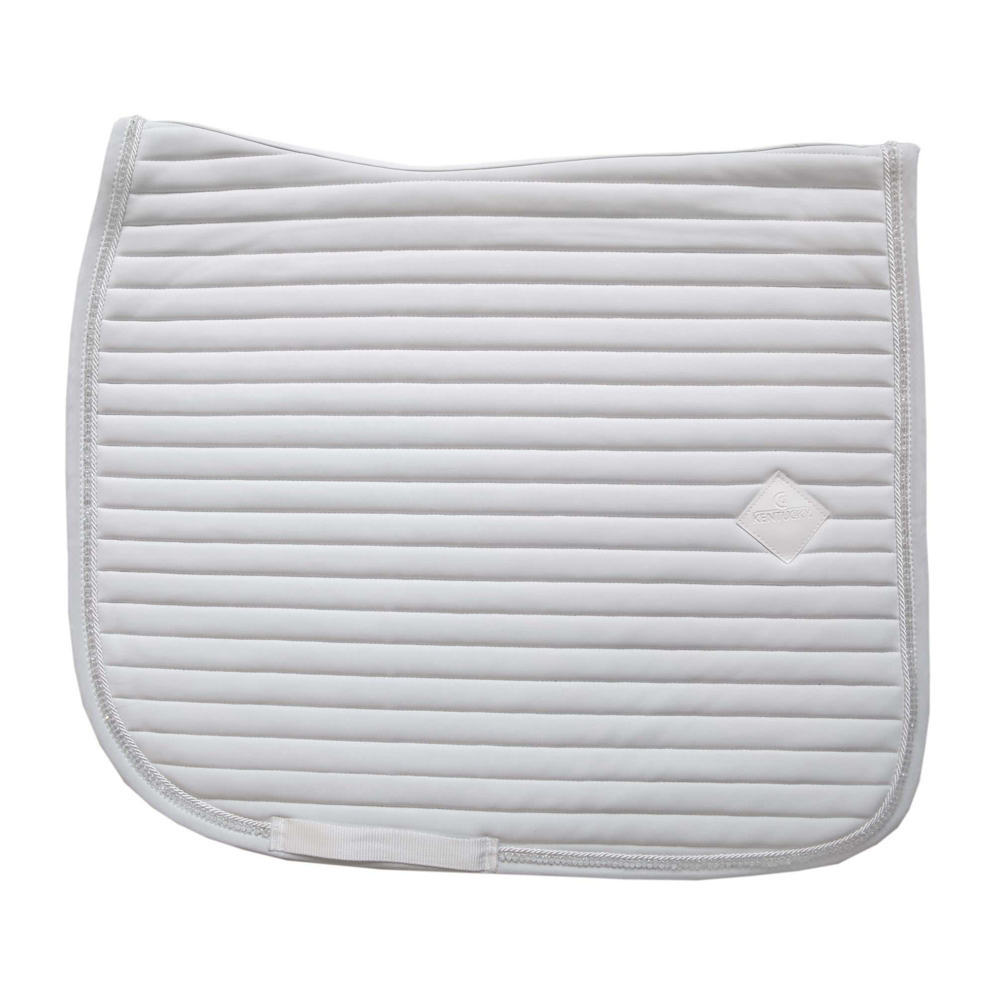 Kentucky Horsewear Saddle Pad Pearls Dressage White Edition Full