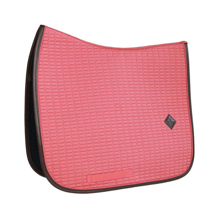 Kentucky Horsewear Saddle Pad Leather Dressage Coral Edition Full