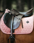 Kentucky Horsewear Saddle Pad Velvet Jumping Old Rose Edition