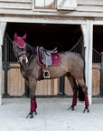 Kentucky Horsewear Saddle Pad Velvet Dressage Bordeaux Edition