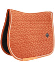 Kentucky Horsewear Saddle Pad Velvet Jumping Orange Edition