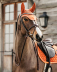 Kentucky Horsewear Saddle Pad Velvet Dressage Orange Edition