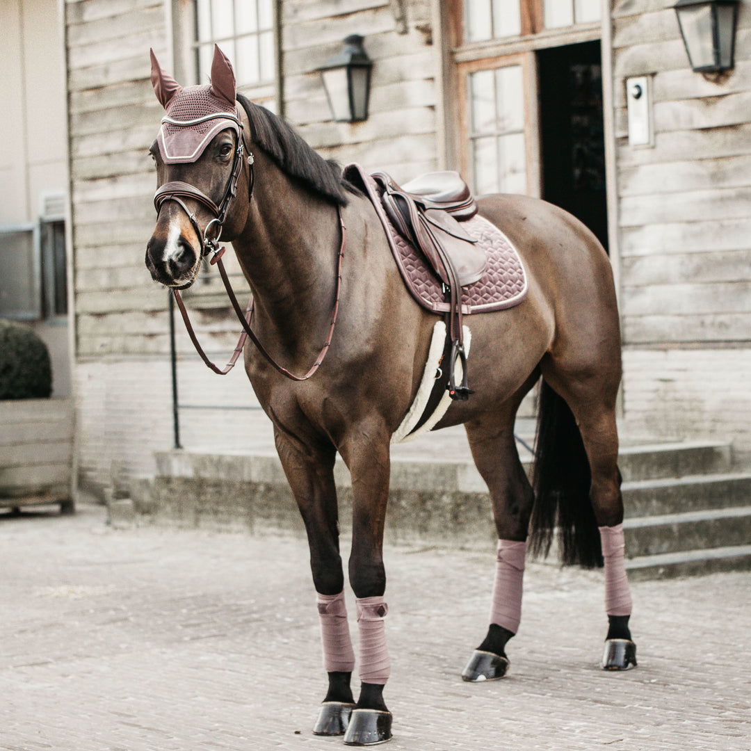 Kentucky Horsewear Saddle Pad Velvet Dressage, Light Purple, Full