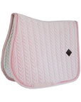 Kentucky Horsewear Saddle Pad Basic Velvet Pearls Jumping, Soft Pink