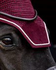 Kentucky Horsewear Fly Veil Wellington Velvet, Bordeaux