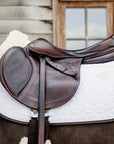 Kentucky Horsewear Skin Friendly Saddle Pad Jumping Star Quilting White