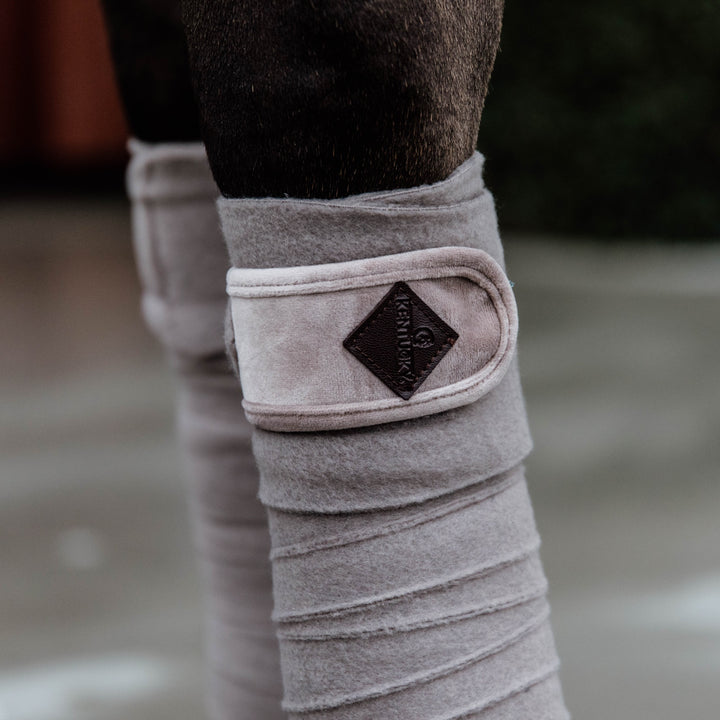 Kentucky Horsewear Polar Fleece Bandage Basic Velvet, Beige