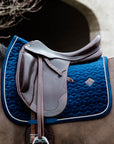 Kentucky Horsewear Saddle Pad Basic Velvet Dressage, Navy