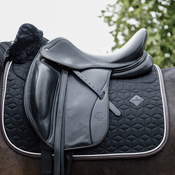 Kentucky Horsewear Skin Friendly Saddle Pad Dressage Star Quilting Black
