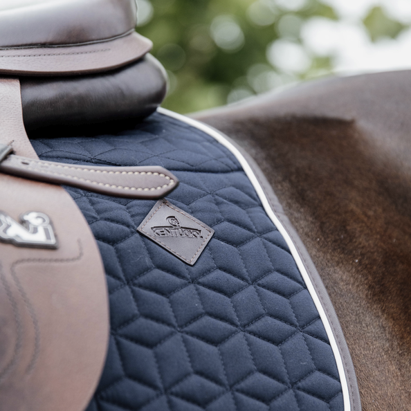 Kentucky Horsewear Skin Friendly Saddle Pad Jumping Star Quilting Navy